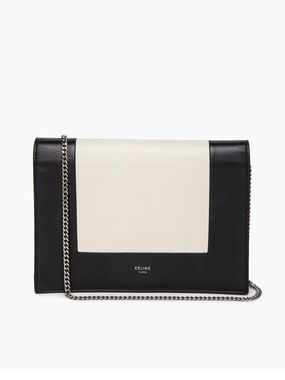 Céline Black/White Calfskin Frame Evening Clutch on Chain Bag Like New